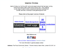 Tablet Screenshot of islamiccircles.org